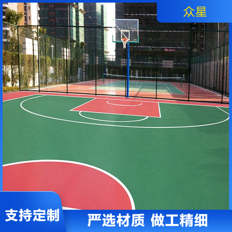 娄底市学校塑胶跑道篮球场硅PU - 排名